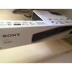 New Sony HT NT3 sound bar and wireless subwoofer