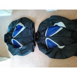 HIS & HERS motor bike leather jackets - HIS chest 40" and HERS size 14