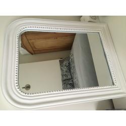 Lovely white mirror