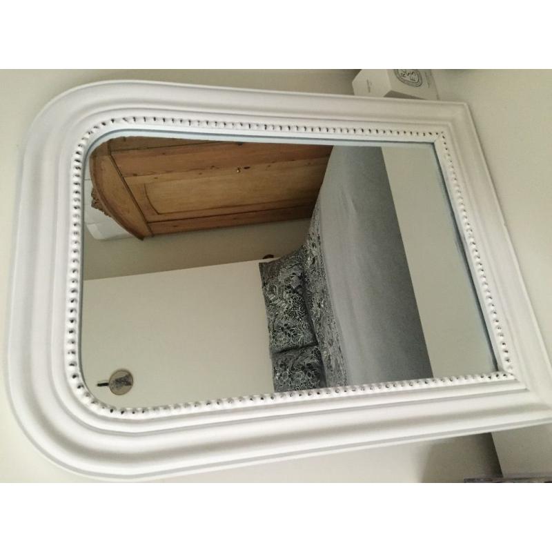Lovely white mirror