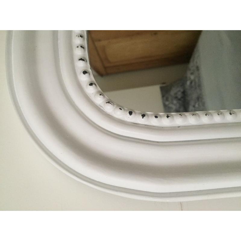 Lovely white mirror