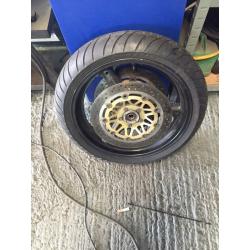 Sv 600 front wheel with disc and tyre