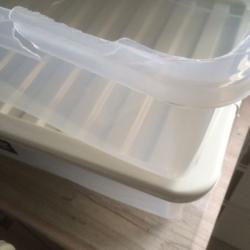 2 x underbed storage boxes