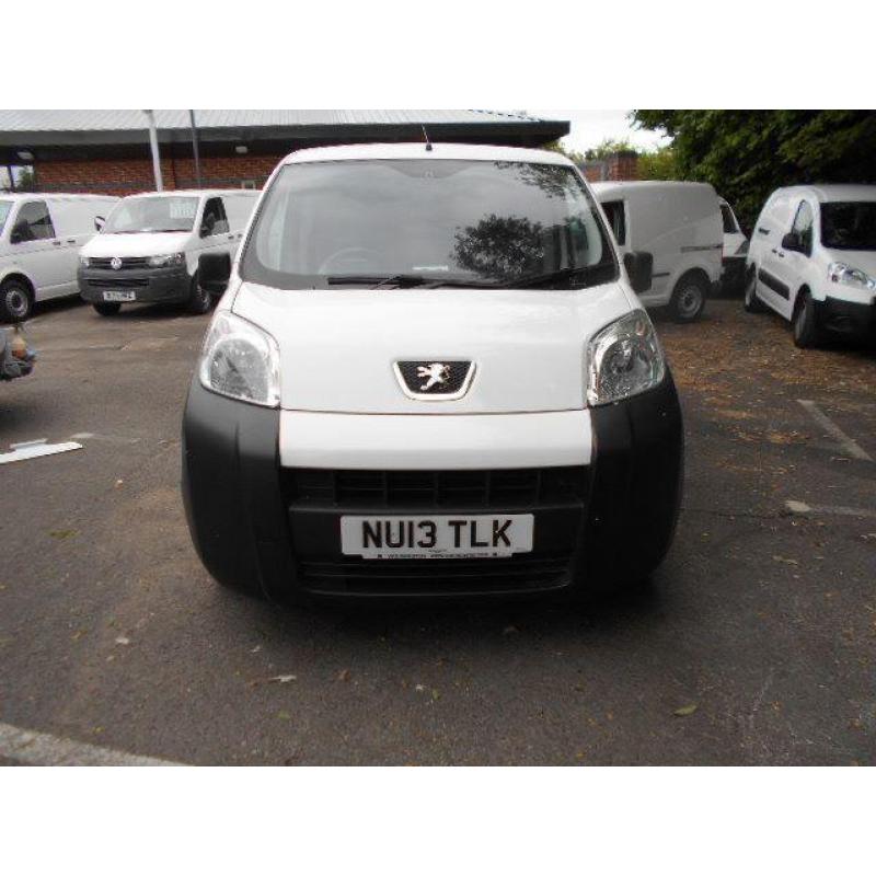 Peugeot Bipper 1.3 HDI 75BHP S VAN DIESEL MANUAL WHITE (2013)