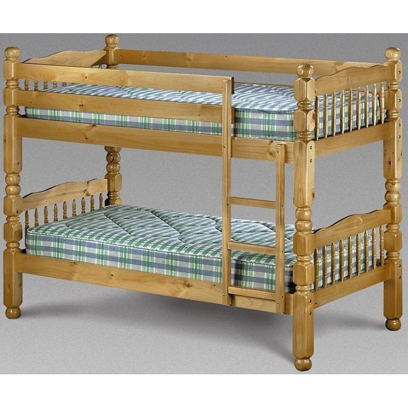 ** SPECIAL OFFER ** BRAND NEW CHUNKY SOLID PINE BUNK BED IN DIFFERENT COLOURS SMAE/NEXT DAY DELIVERY