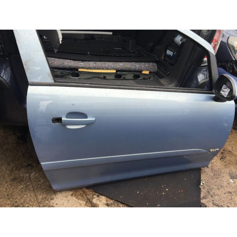 vauxhall corsa d drivers door in blue 2006 2007 2008 2009 2010 used