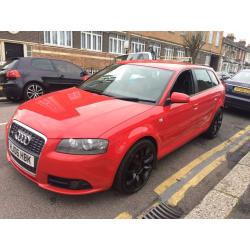 AUDI A3 2.0 DIESEL AUTOMATIC 2006 S LINE 5 DOOR LEATHER XENON LIGHT CLEAN CAR FULL HISTORY HPI CLEAN