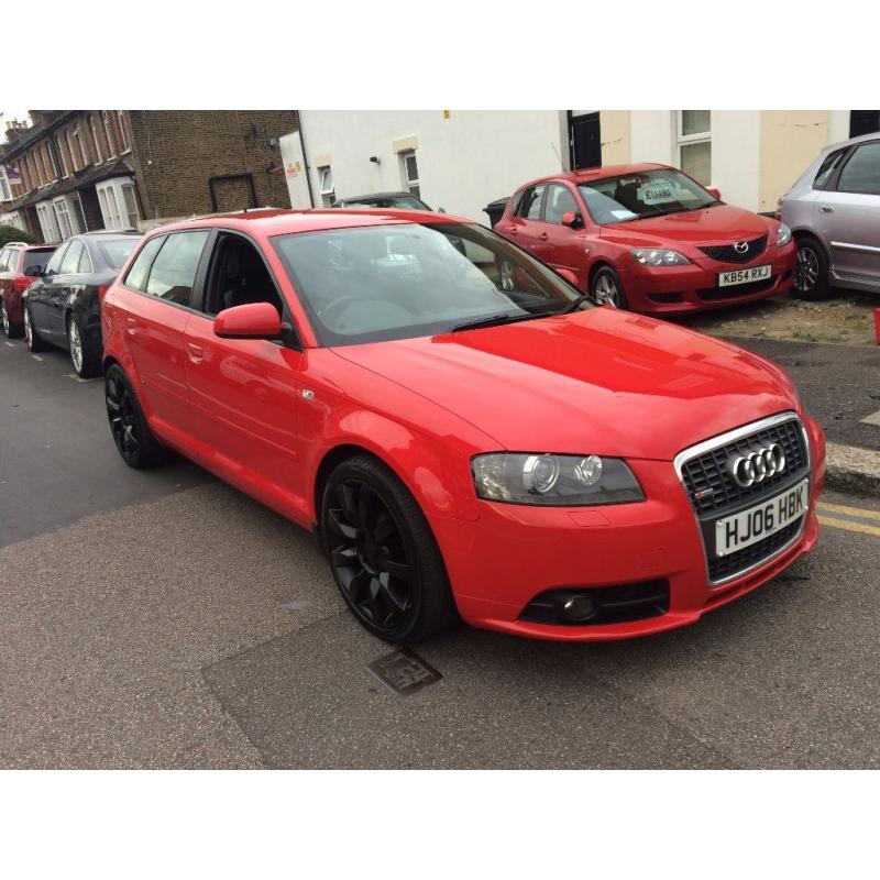 AUDI A3 2.0 DIESEL AUTOMATIC 2006 S LINE 5 DOOR LEATHER XENON LIGHT CLEAN CAR FULL HISTORY HPI CLEAN