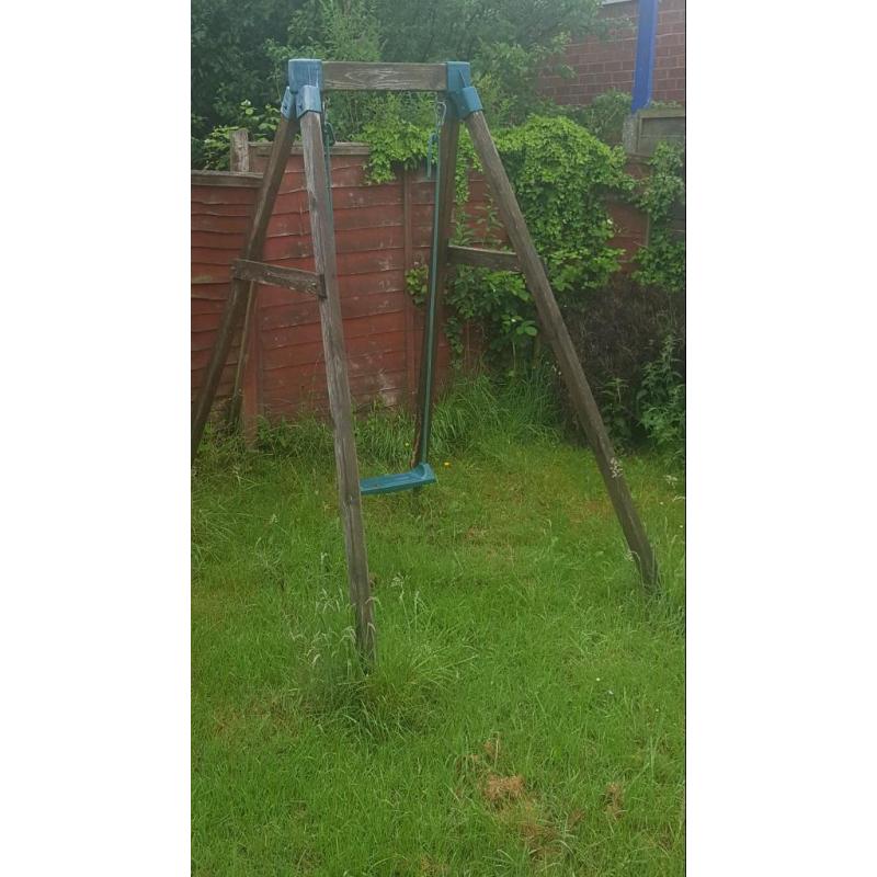 Wooden swing