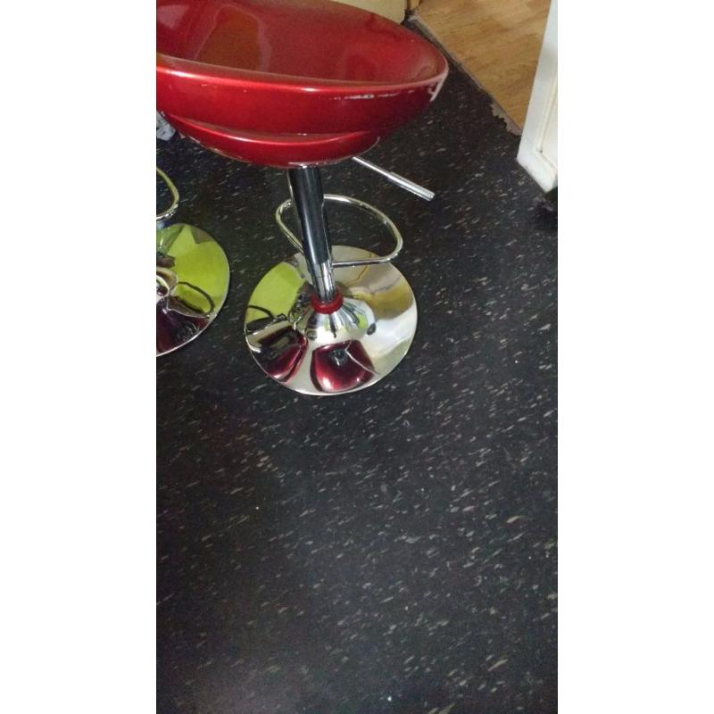 red kitchen stool/ bar stool