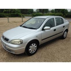 VAUXHALL ASTRA 1.7 DTI LS 5 DOOR MANUAL DIESEL HATCHBACK IN SILVER 2002 WITH 196K AND 4 MONTHS MOT