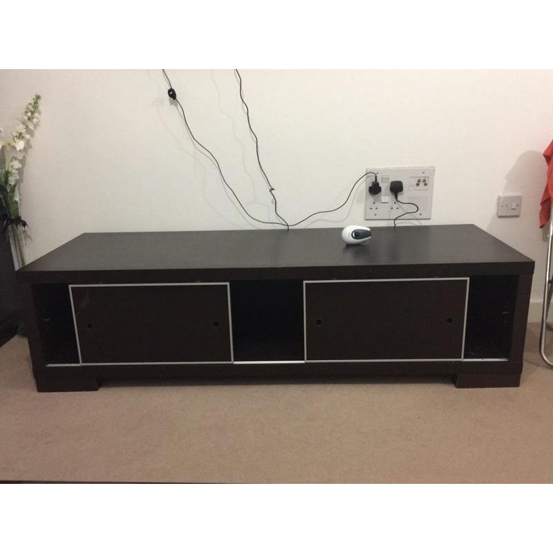 TV CABINET ALMOST UNUSED HARD WOOD MADE IN ITALY