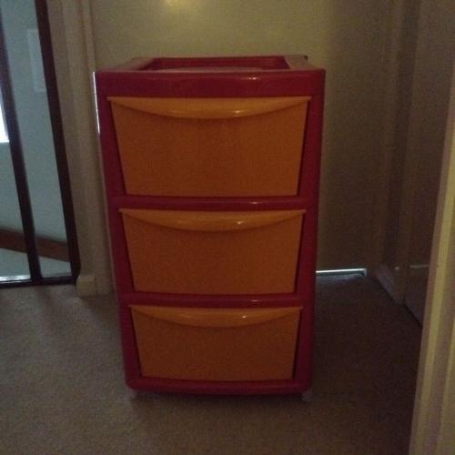 plastic storage unit
