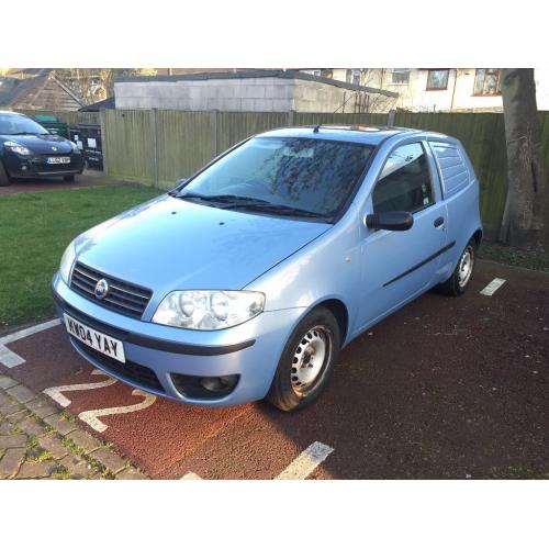 04 PLATE FIAT PUNTO VAN 1.3 JTD DIESEL BLUE VERY ECONOMICAL CLEAN CONDITION DRIVES GOOD E/W PAS