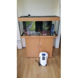 Juwel rio 180 litre fish tank and stand full setup with external filter