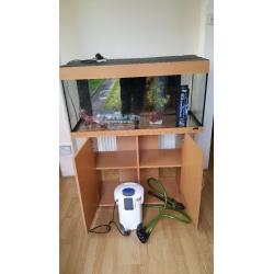 Juwel rio 180 litre fish tank and stand full setup with external filter