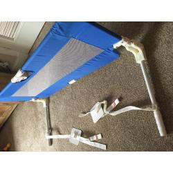 Like new blue bed guard