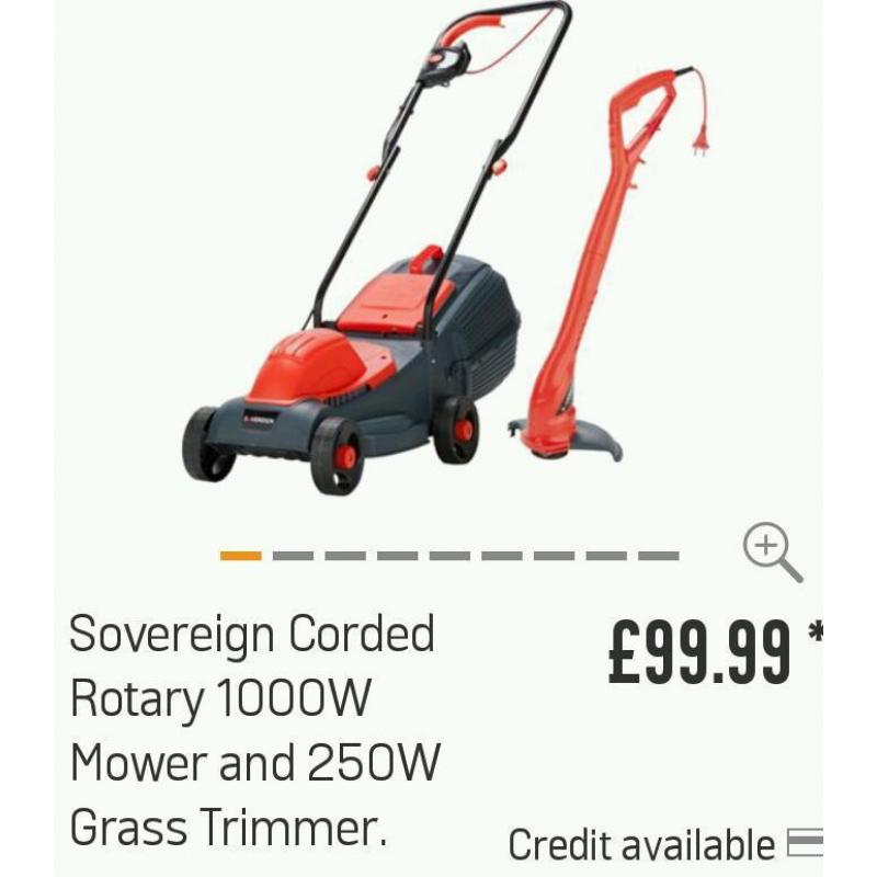 Brand new mower and strimmer