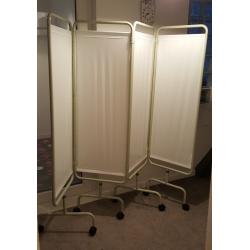 Medical Privacy Screen - 4 Panel Folding