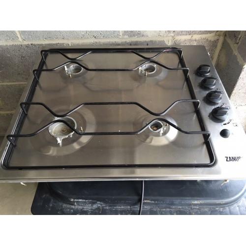 Zanussi cooker top, hood and splash back.