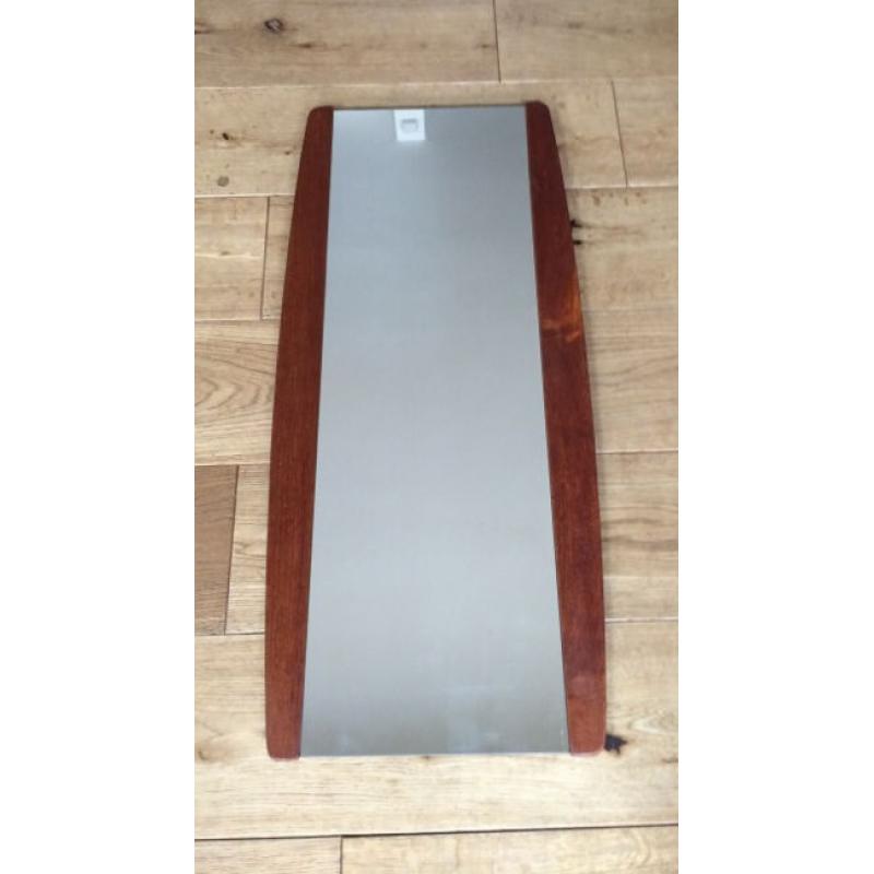 Vintage Solid Teak Framed Mirror