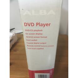Alba DVD player never used