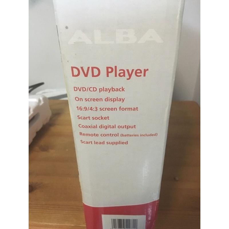 Alba DVD player never used