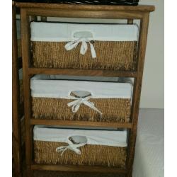 Wooden storage drawer units