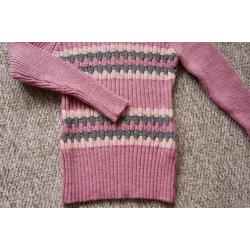 House Clearance - Cathcart G44 * Two Women’s 100% Wool Jumper, Roll-neck + V-neck Size 10