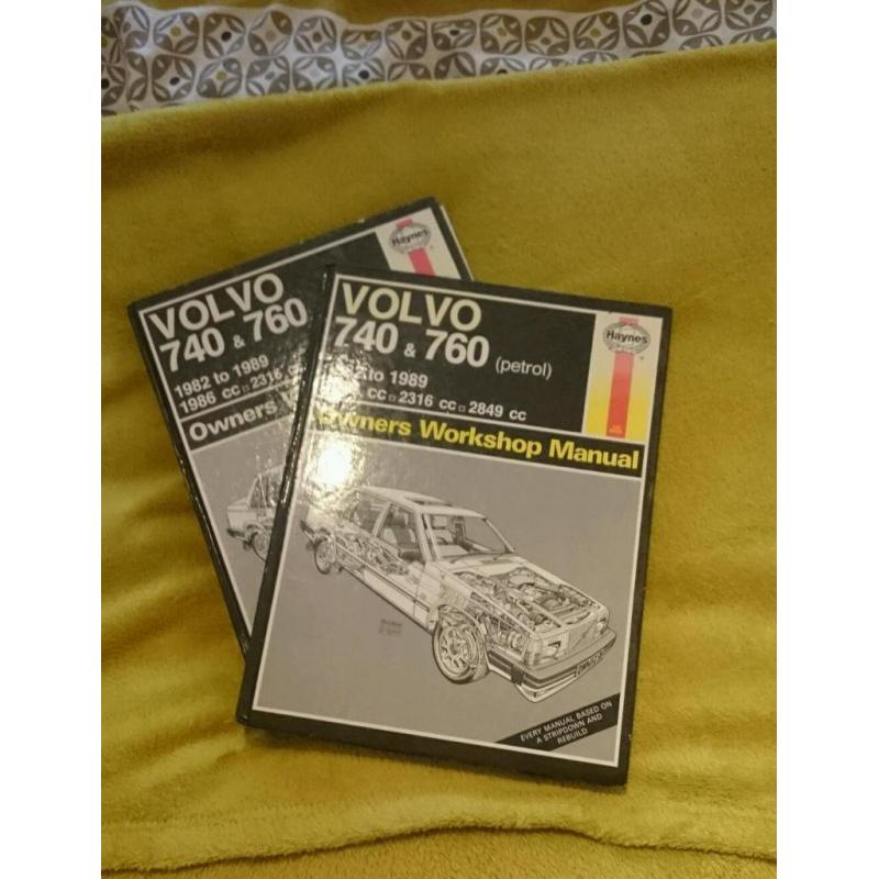 Two volvo 740/760 manuals