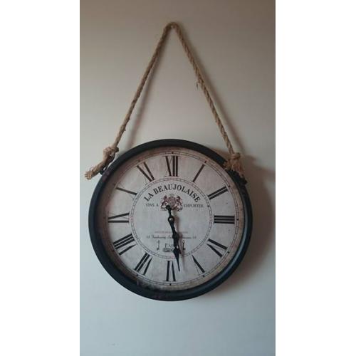 LARGE BLACK WALL CLOCK