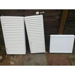 3 radiators 2 x double convector 1 x single convector