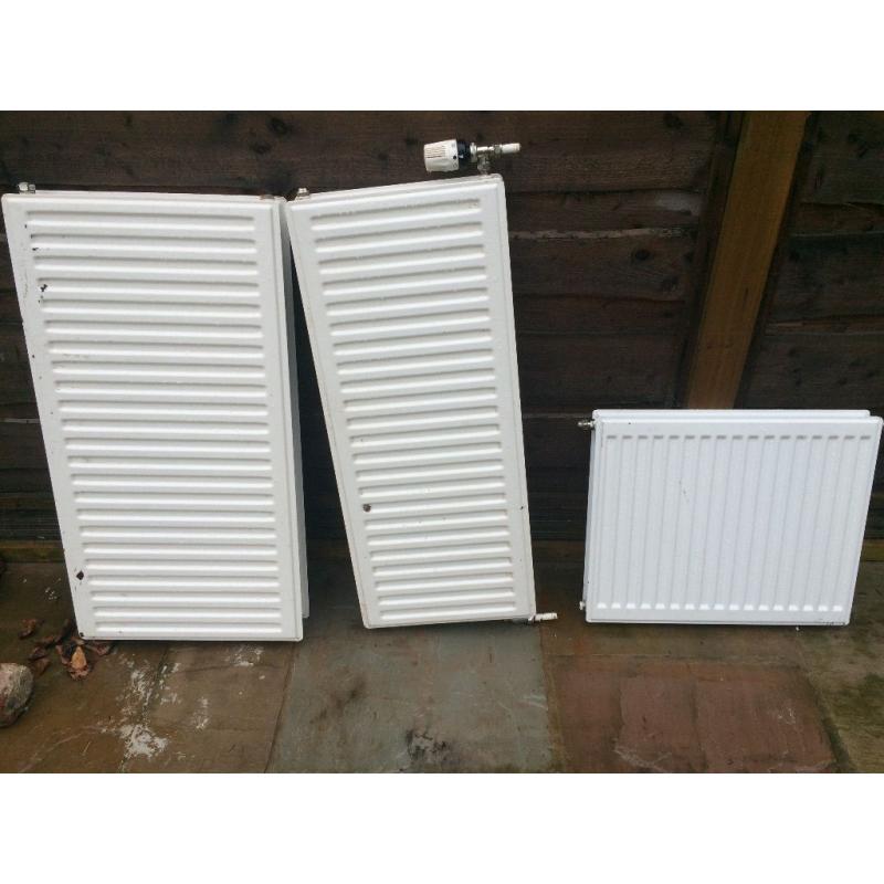 3 radiators 2 x double convector 1 x single convector