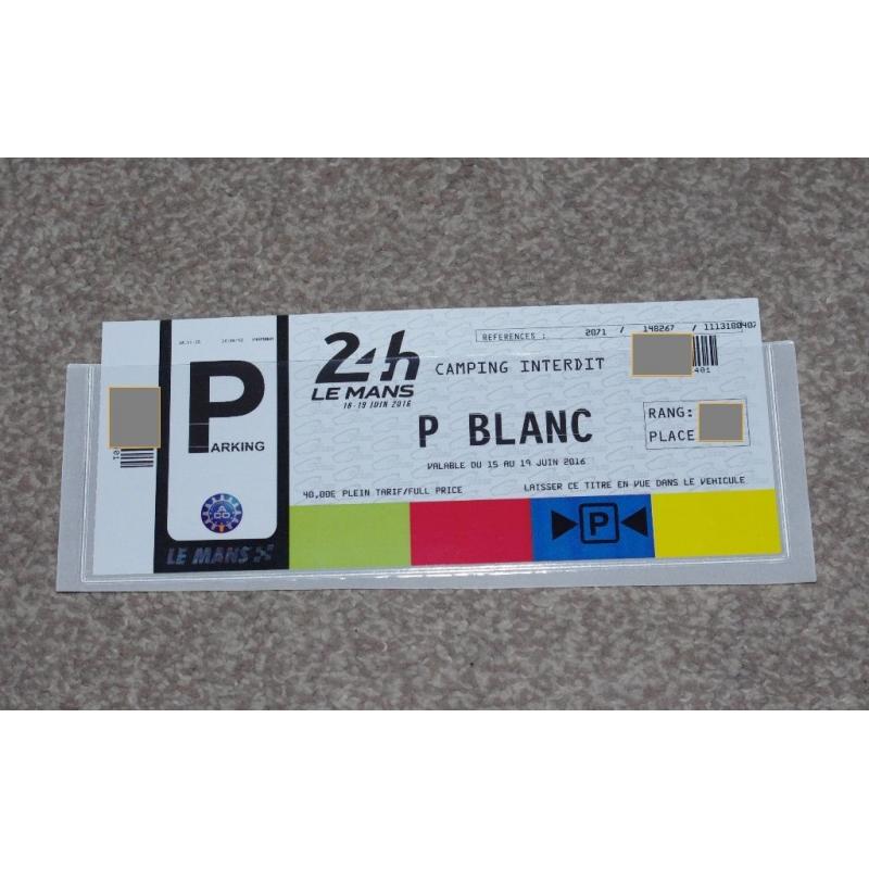 Le Mans Parking Ticket ….Blanc