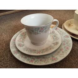 2x 3 piece teacup set