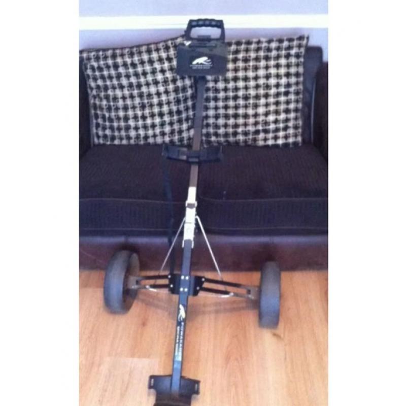 Power kaddy trolley and ram golf bag