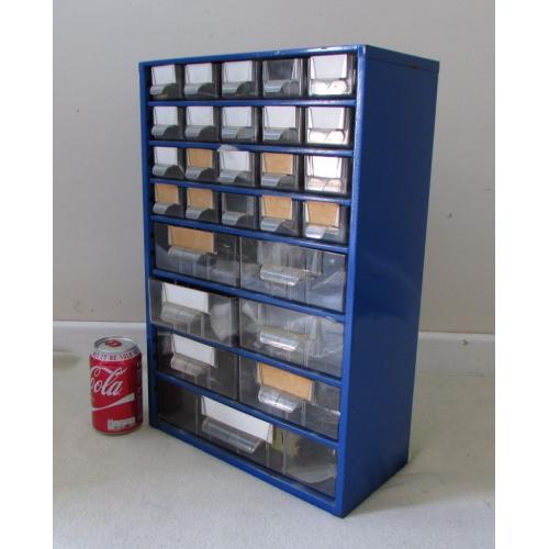 Storage garage metal box drawers hobby collectors 27 drawers & valuables bits and bobs