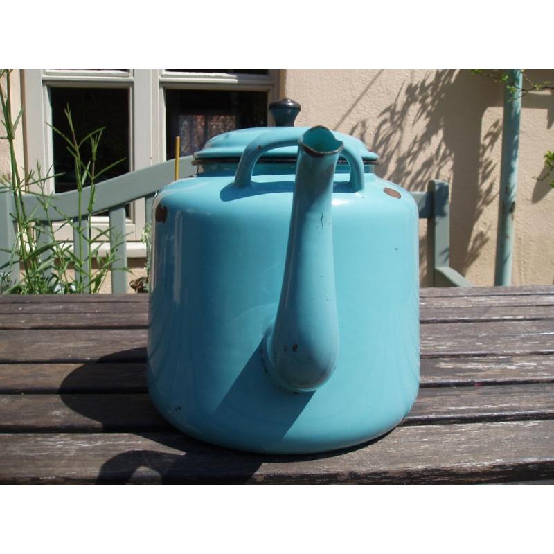 Vintage Large Enamel T Pot and Roasting Tin (will seperate)