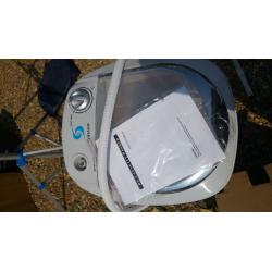 Camping or caravanning washing machine. Washtub.