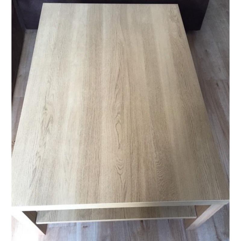 Large wooden coffee table
