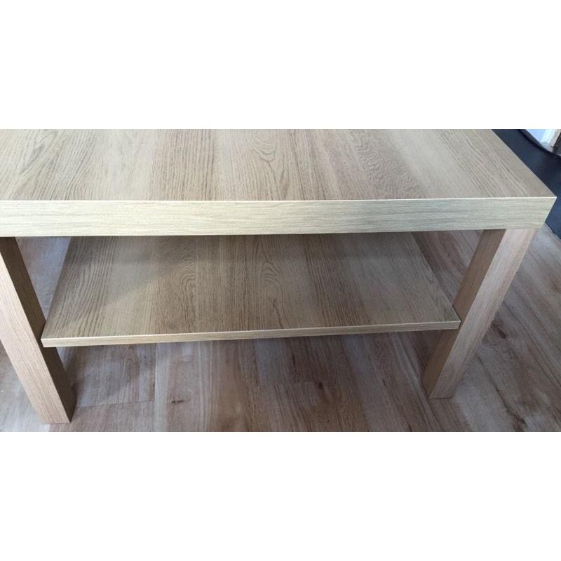 Large wooden coffee table
