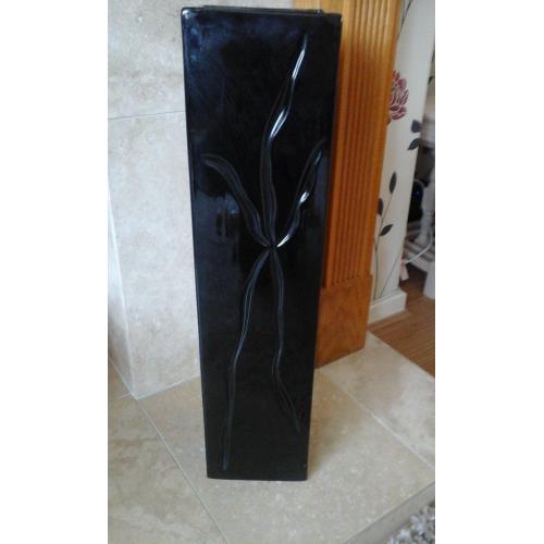 Large black vase