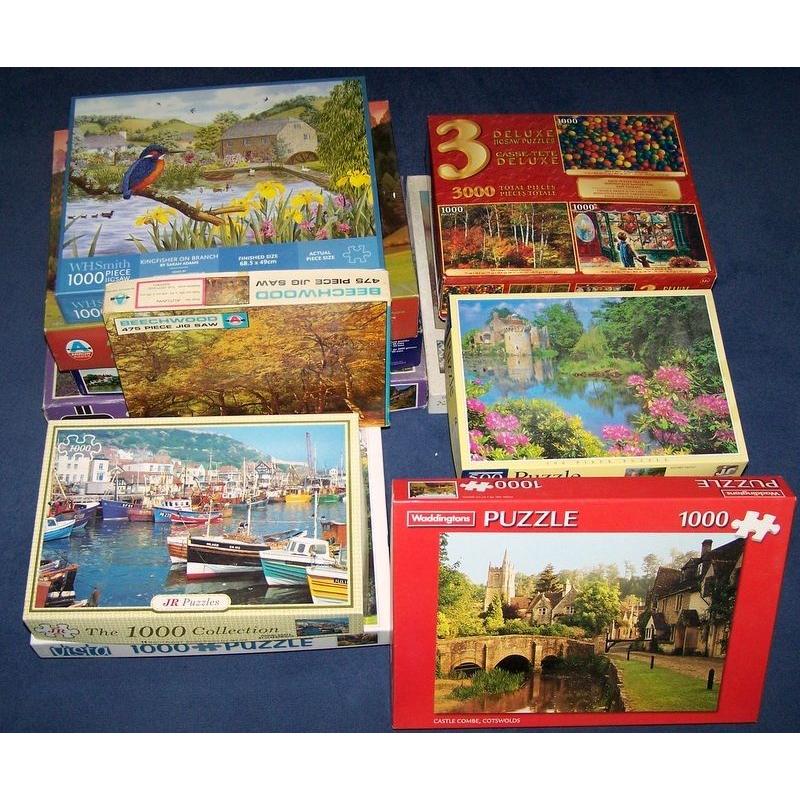 JOB LOT. JIG SAW PUZZLES. SOME VINTAGE . 15 PUZZLES