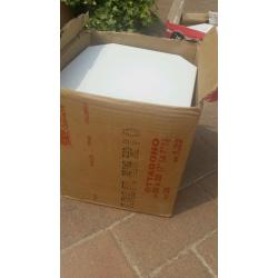 White wall tiles - Italian ceramic octagon tiles 4 boxes each containing 35 tiles