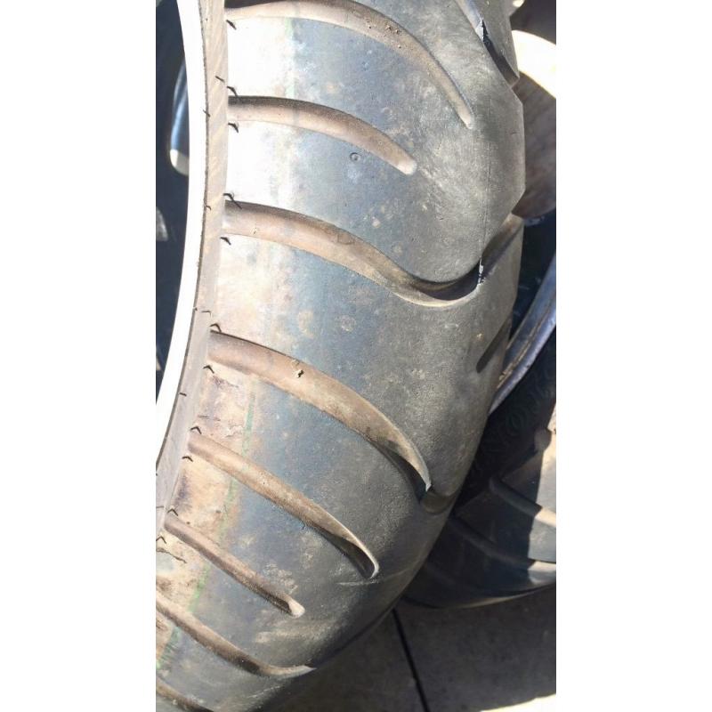 Moped tyres for sale come off a 125cc