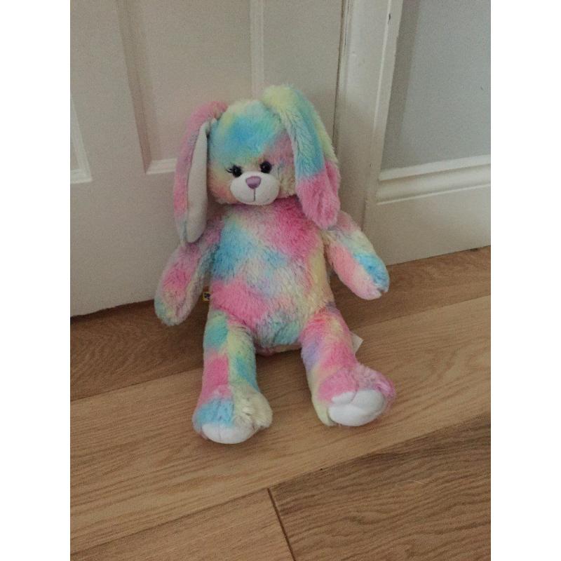 Rainbow Rabbit from Build a Bear.
