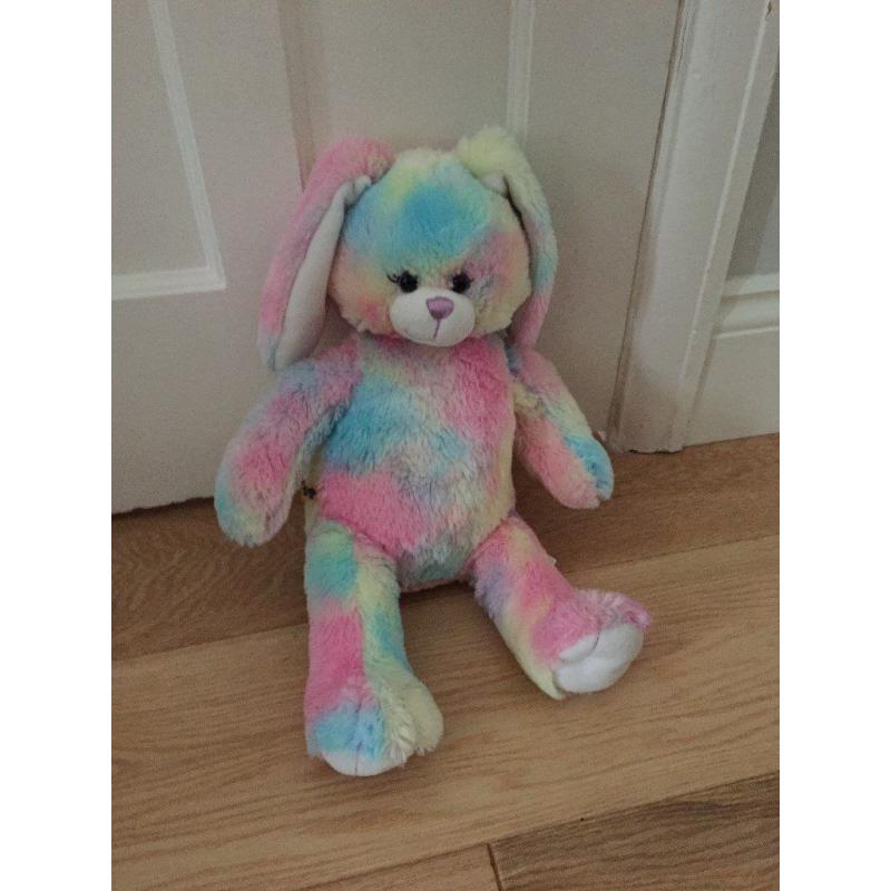 Rainbow Rabbit from Build a Bear.