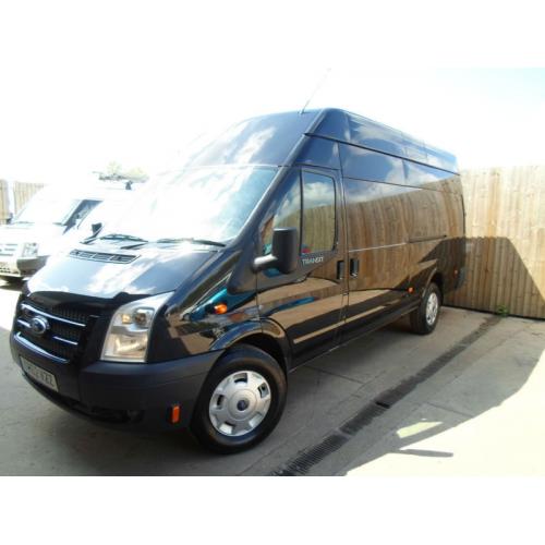 FORD TRANSIT VAN JUMBO TREND LWB HIGH ROOF 2.2 TDCI T350 2012 3.5 TON BLACK VGC