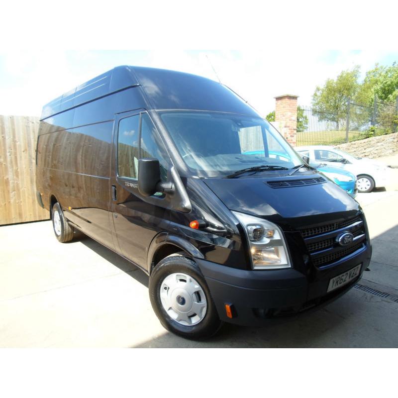 FORD TRANSIT VAN JUMBO TREND LWB HIGH ROOF 2.2 TDCI T350 2012 3.5 TON BLACK VGC