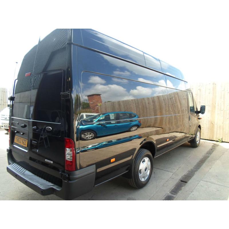 FORD TRANSIT VAN JUMBO TREND LWB HIGH ROOF 2.2 TDCI T350 2012 3.5 TON BLACK VGC